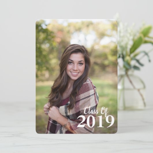 Afstuderen Uitnodiging (Staand voorkant)