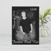 Afstuderen Uitnodiging (Staand voorkant)