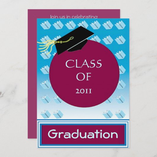 Afstuderen Uitnodiging (Voorkant / Achterkant)