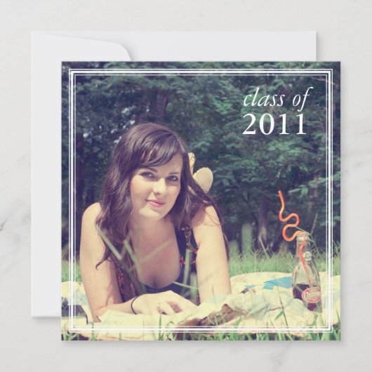 Afstuderen Uitnodiging {foto aankondiging} (Voorkant)