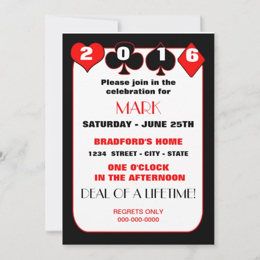 Afstuderen-Uitnodiging -KOPER/KAART-ONTWERP - 20XX Kaart (Achterkant)