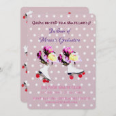 Afstuderen Uitnodiging Schaats Partij (Voorkant / Achterkant)