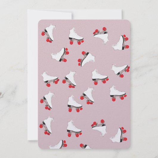 Afstuderen Uitnodiging Schaats Partij (Achterkant)