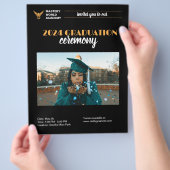 Afstuderen Uitnodiging Senior Afstuderen Flyer (Hand)