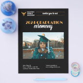 Afstuderen Uitnodiging Senior Afstuderen Flyer (Enkel)