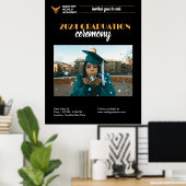 Afstuderen Uitnodiging Senior Afstuderen Poster (Thuiskantoor)