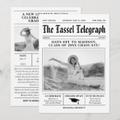 Afstuderen Uitnodiging Sjabloon Krant