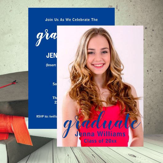 Afstuderen uitnodiging voor fotobekendmaking