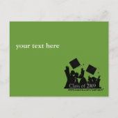 Afstuderen uitnodigingsklasse van 2009 uitnodiging briefkaart (Achterkant)