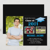 Afstuderen Uitnodigingsschaal voor 2013 Kaart (Voorkant / Achterkant)