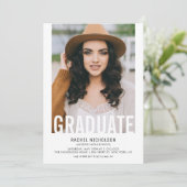 Afstuderen Uitsnede Foto Afstudeerfeest Kaart (Staand voorkant)