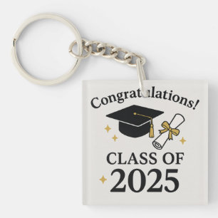 Afstuderen van 2025 - School Graduate Sleutelhanger