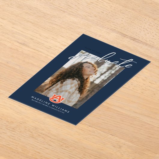 Afstuderen van Auburn - Auburn Tigers Acryl Uitnodigingen (Laagn)