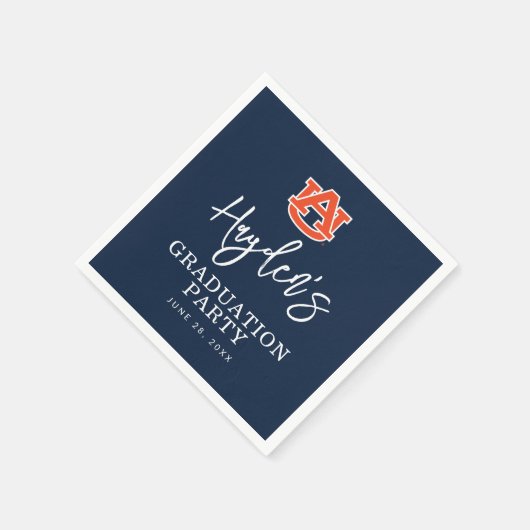 Afstuderen van Auburn - Auburn Tigers Servet (Hoek)