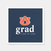 Afstuderen van Auburn - Auburn Tigers Servet (Voorkant)