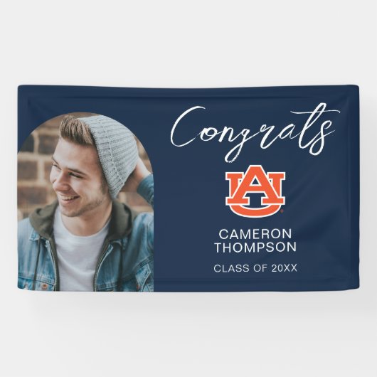 Afstuderen van Auburn - Auburn Tigers Spandoek (Horizontaal)