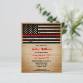 Afstuderen van begrotingstoezicht met dunne rode l (Staand voorkant)