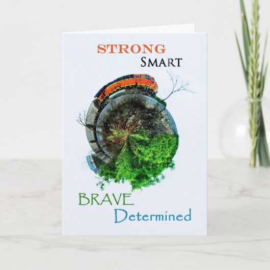 Afstuderen van bestemming kaart (Voorkant)