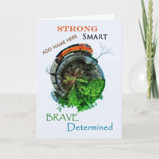 Afstuderen van bestemming kaart (Voorkant)