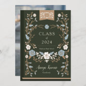  Afstuderen van bibliotheekboek Foto Aankondiging (Voorkant / Achterkant)