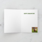 Afstuderen van Classy Sheep Kaart (Binnen)