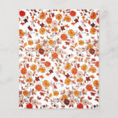 Afstuderen van de begroting Retro Floral Party Flyer (Achterkant)