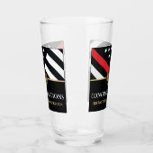 Afstuderen van de brandweer Rood Line Flag Fire Ac Glas (Links)