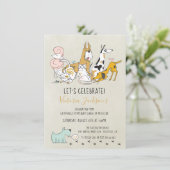 Afstuderen van de Dierenveeartsenschool Kaart (Staand voorkant)