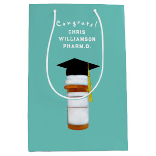 Afstuderen van de Farmaceutische School Middelgrot Medium Cadeauzakje