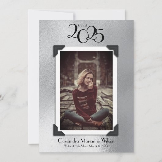  Afstuderen van de Foto Aankondiging Zilver (Voorkant)