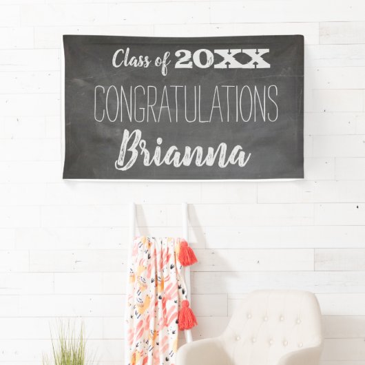 Afstuderen van de klasse Chalkboard van 2019 met t Spandoek (Insitu)