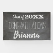 Afstuderen van de klasse Chalkboard van 2019 met t Spandoek (Horizontaal)