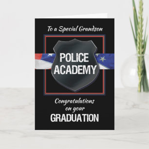 Afstuderen van de kleinzoon van de politieacademie kaart