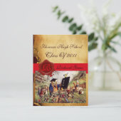 AFSTUDEREN VAN DE LEERWEG WAX SEAL MONOGRAM KAART (Staand voorkant)