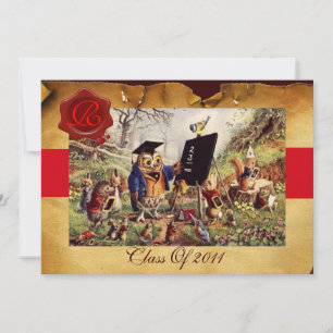 AFSTUDEREN VAN DE LEERWEG WAX SEAL MONOGRAM KAART