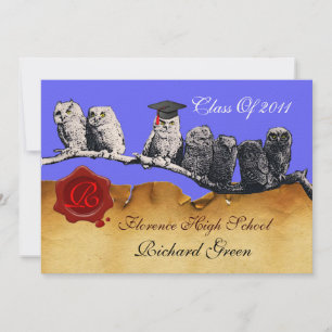 AFSTUDEREN VAN DE LEERWEG WAX SEAL MONOGRAM KAART