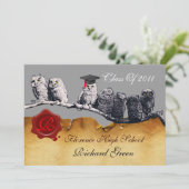 AFSTUDEREN VAN DE LEERWEG WAX SEAL MONOGRAM KAART (Staand voorkant)