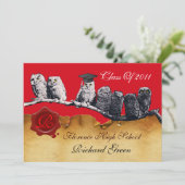 AFSTUDEREN VAN DE LEERWEG WAX SEAL MONOGRAM KAART (Staand voorkant)