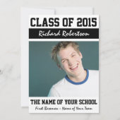 Afstuderen van de middelbare school van 2015 kaart (Achterkant)