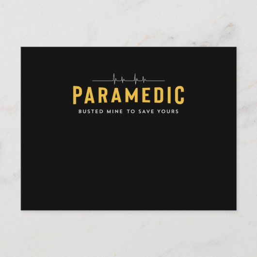 Afstuderen van de Paramedische School Briefkaart (Voorkant)