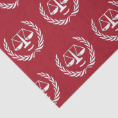 Afstuderen van de rechtenfaculteit tissuepapier (Detail)