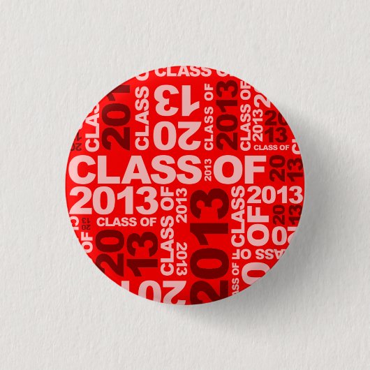 Afstuderen van de rode Button van 2013 (Voorkant)