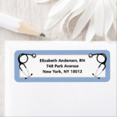 Afstuderen van de verpleegschool etiket (Insitu)