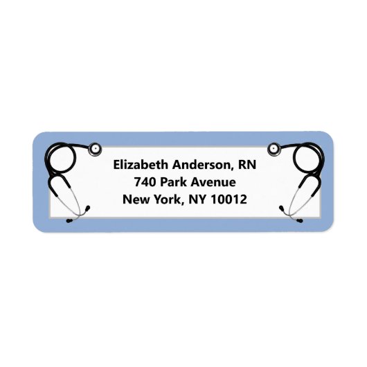 Afstuderen van de verpleegschool etiket (Voorkant)