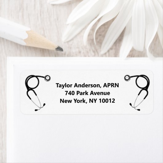 Afstuderen van de verpleegschool etiket (Insitu)