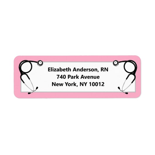 Afstuderen van de verpleegschool etiket (Voorkant)