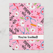 Afstuderen van de verpleegschool kaart (Voorkant / Achterkant)