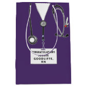 Afstuderen van de verpleegschool Middelgrote Gift  Medium Cadeauzakje (Voorkant)