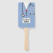 Afstuderen van de verpleegschool of de Medische Sc Handwaaier (Achterkant)