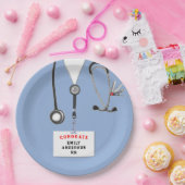 Afstuderen van de verpleegschool papieren bordje (Feest)